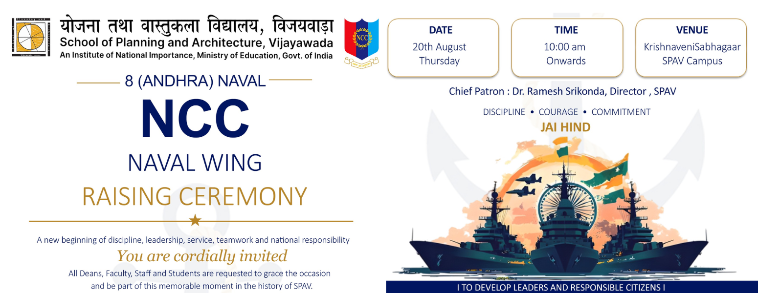 NCC Naval Wing Raising Ceremony at SPA Vijayawada